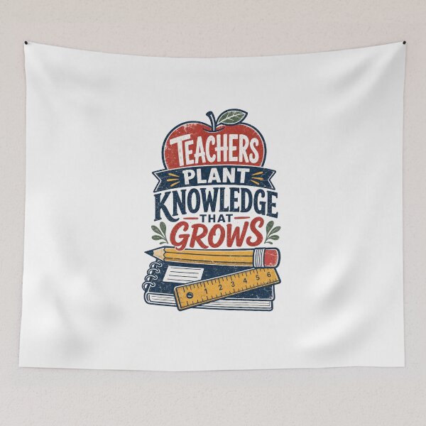 Item preview, Teacher Teachers Plant Knowledge That Grows Motivational Slogan gift for Teachers and Educators designed and sold by LD ART.