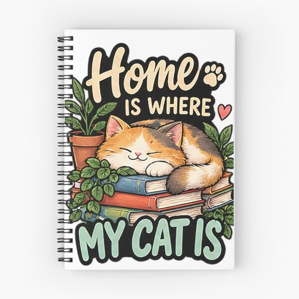 Item preview, Home Is Where My Cat Is  | Cozy Cat Lover Quote Design designed and sold by Sara-Ai.