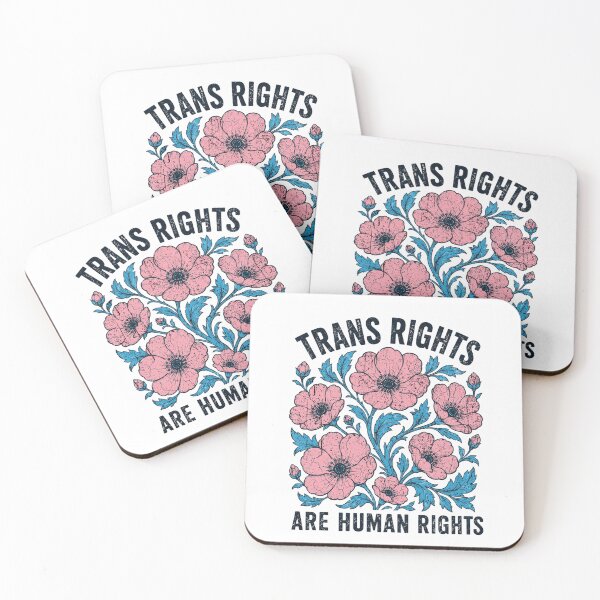 Item preview, Trans Rights Are Human Rights Floral Botanical Vintage LGBTQ Pride Aesthetic designed and sold by JapanAnimeS3.