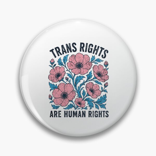Item preview, Trans Rights Are Human Rights Floral Botanical Vintage LGBTQ Pride Aesthetic designed and sold by JapanAnimeS3.