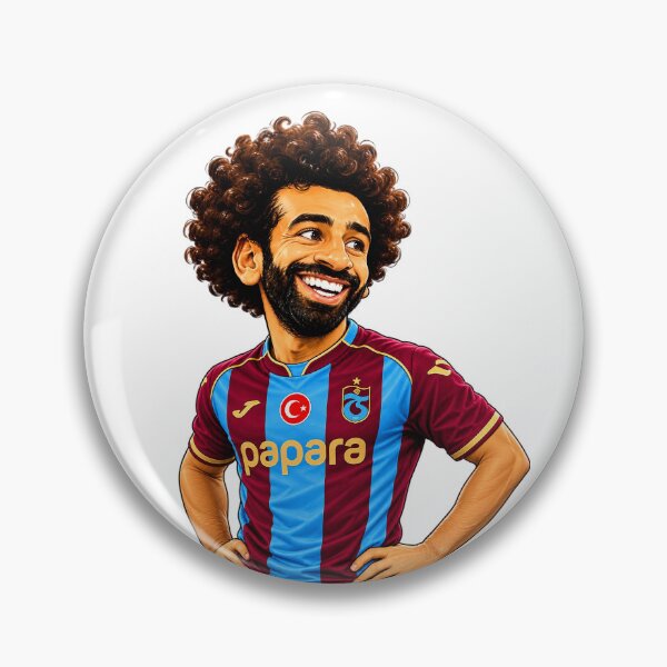 Item preview, MO SALAH | THE PHARAOH OF TRABZON Premium Football Caricature designed and sold by FlatInkStudio.