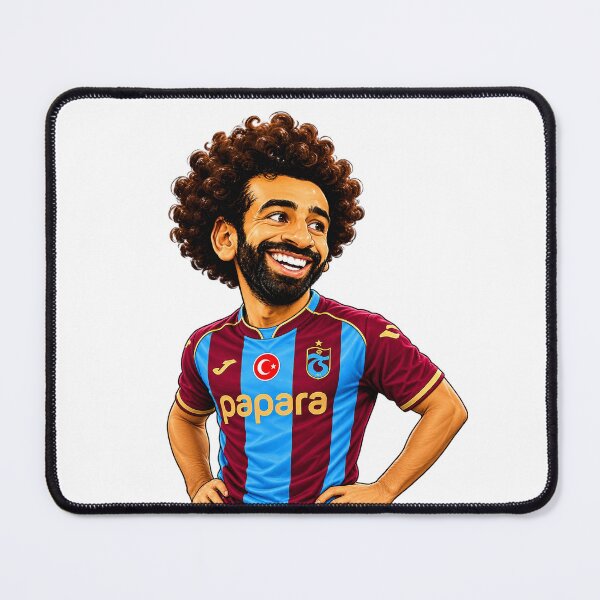 Item preview, MO SALAH | THE PHARAOH OF TRABZON Premium Football Caricature designed and sold by FlatInkStudio.