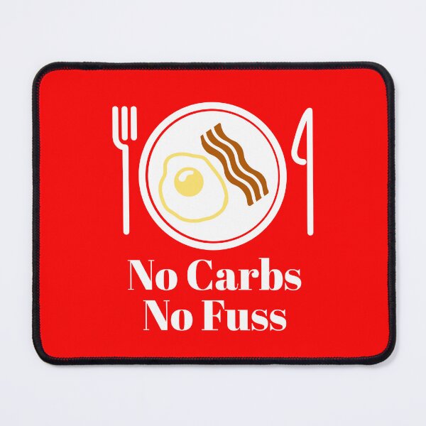 Item preview, No Carbs No Fuss – Funny Keto and Intermittent Fasting Design for Low‑Carb Lovers designed and sold by stevenwoodcock.
