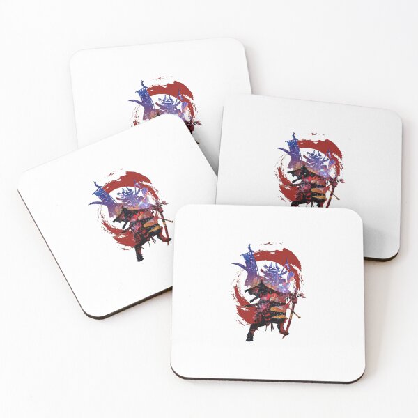 Item preview, Abstract Samurai Warrior City Silhouette Crest designed and sold by TrautePfeiffer.
