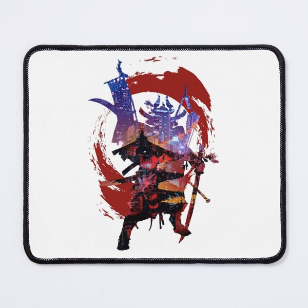 Item preview, Abstract Samurai Warrior City Silhouette Crest designed and sold by TrautePfeiffer.