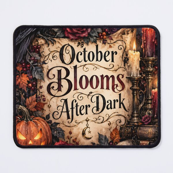 Item preview, October Blooms After Dark – Gothic Raven Halloween Watercolor designed and sold by blankTeeShirt.