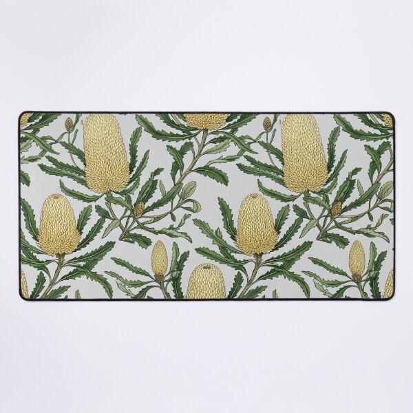 Item preview, Australian Golden Banksia Native Botanical Seamless Pattern designed and sold by Studio BC.