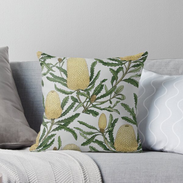 Item preview, Australian Golden Banksia Native Botanical Seamless Pattern designed and sold by Studio BC.