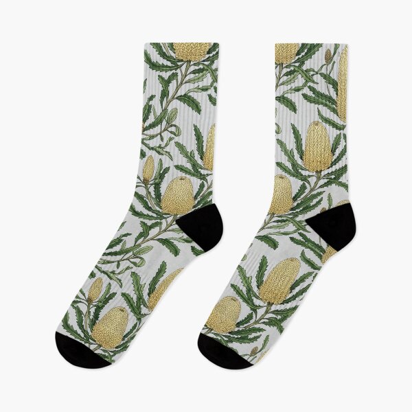 Item preview, Australian Golden Banksia Native Botanical Seamless Pattern designed and sold by Studio BC.