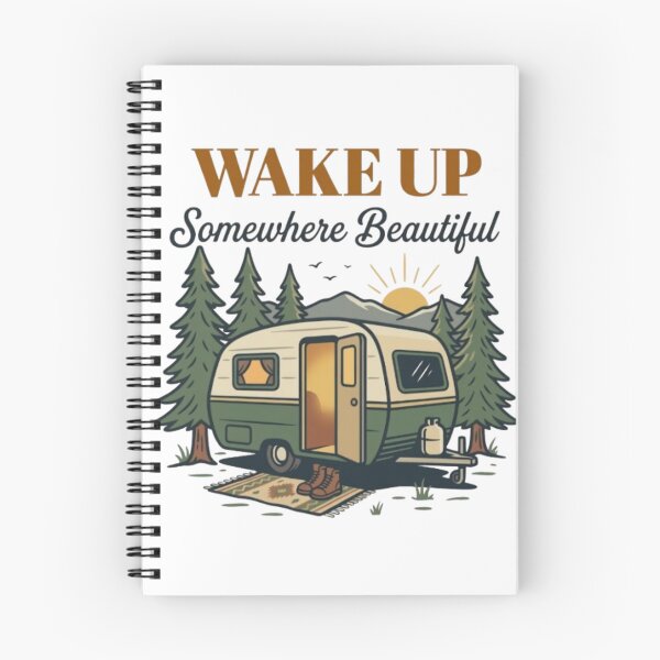 Item preview, Wake Up Somewhere Beautiful Camping designed and sold by Salma.Store.