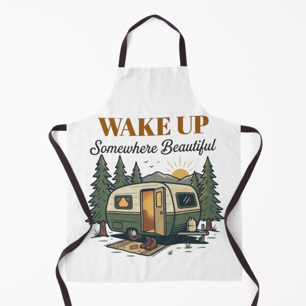Item preview, Wake Up Somewhere Beautiful Camping designed and sold by Salma.Store.