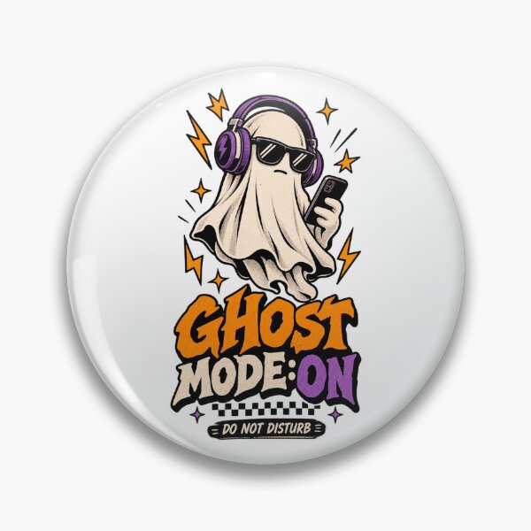 Item preview, Ghost Mode On Funny Halloween Ghost Streetwear designed and sold by gabicoutodesign.