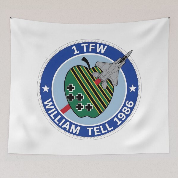 Item preview, USAF 1 TFW William Tell 1986 Patch    designed and sold by CharlieDesings.