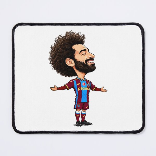 Item preview, MO SALAH | THE PHARAOH OF TRABZON Premium Football Caricature designed and sold by FlatInkStudio.