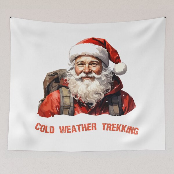 Item preview, Winter Trekking Santa Outdoor Adventure designed and sold by Litely.