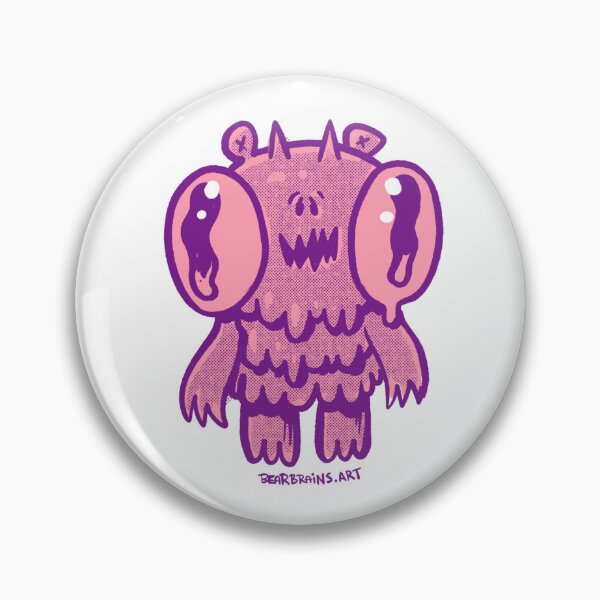 Item preview, Cute Pink Halftone Monster Drippy Cartoon designed and sold by Nate Bear.
