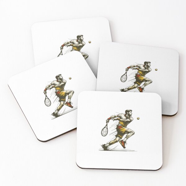 Item preview, Dynamic Tennis Athlete Motion Sketch Sports Graphic designed and sold by TrautePfeiffer.