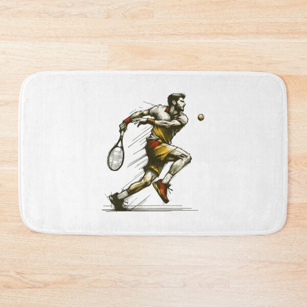 Item preview, Dynamic Tennis Athlete Motion Sketch Sports Graphic designed and sold by TrautePfeiffer.
