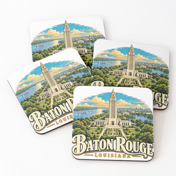 Item preview, Vintage Baton Rouge Louisiana Travel Souvenir Landmark Gift designed and sold by MichaeIRellov.