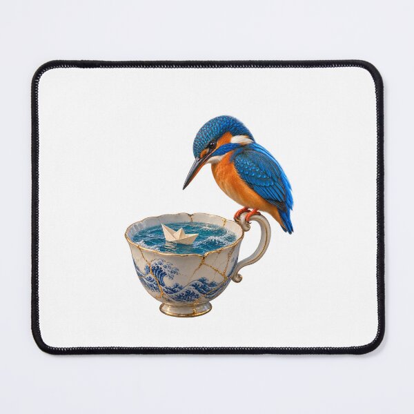 Item preview, Kingfisher Tea Harbor designed and sold by TrendTribeTP.