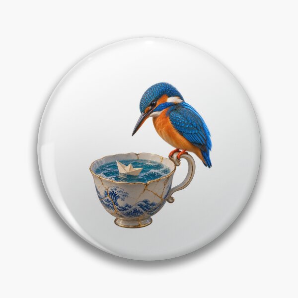 Item preview, Kingfisher Tea Harbor designed and sold by TrendTribeTP.