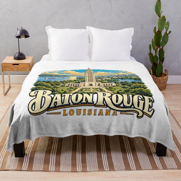 Item preview, Vintage Baton Rouge Louisiana Travel Souvenir Landmark Gift designed and sold by MichaeIRellov.