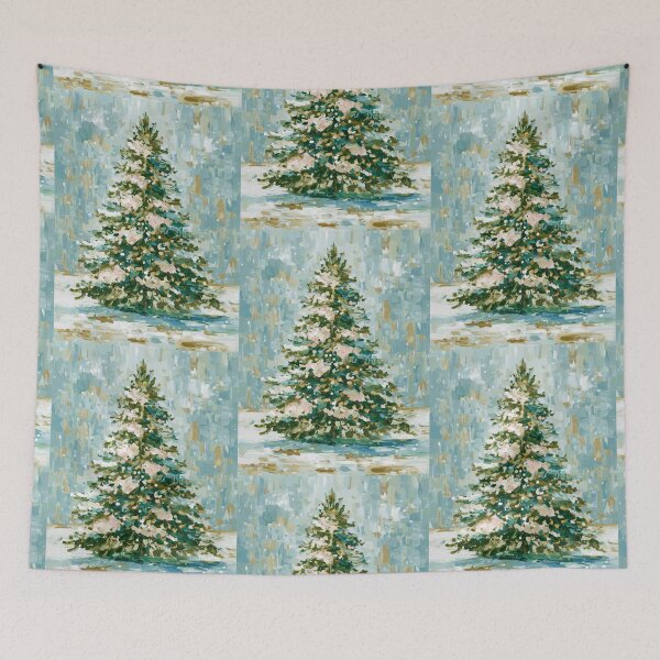 Item preview, Hand painted Christmas Tree card designed and sold by MendaciousMina.