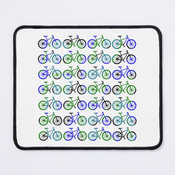 Item preview, Bike Pattern Design in Cool Blue and Green Tones for Cycling Enthusiasts designed and sold by BorreArt.
