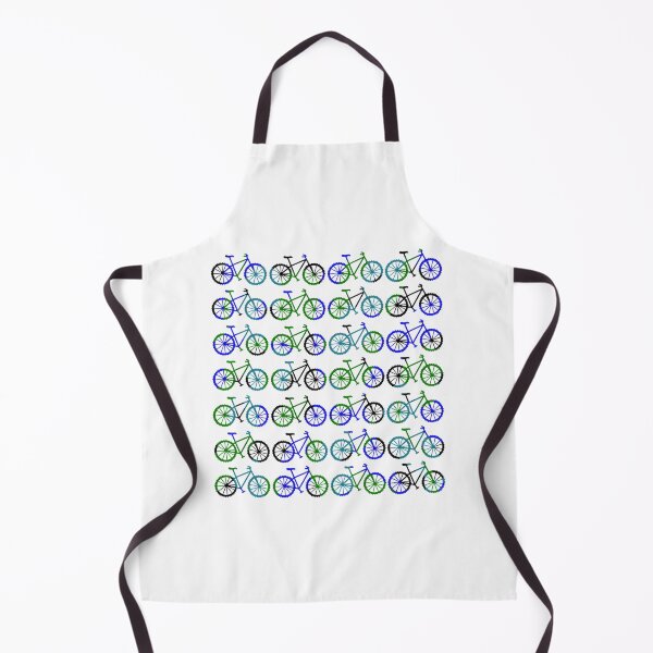 Item preview, Bike Pattern Design in Cool Blue and Green Tones for Cycling Enthusiasts designed and sold by BorreArt.