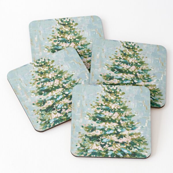 Item preview, Hand painted Christmas Tree card designed and sold by MendaciousMina.