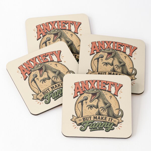 Item preview, Anxiety But Make It Funny – Dinosaur Humor designed and sold by Safe Haven Pets.