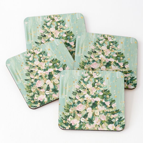Item preview, Hand painted Christmas Tree card designed and sold by MendaciousMina.