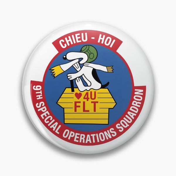 Item preview, USAF 9th Special Operations Squadron Chieu Hoi Flight 4U Patch    designed and sold by CharlieDesings.