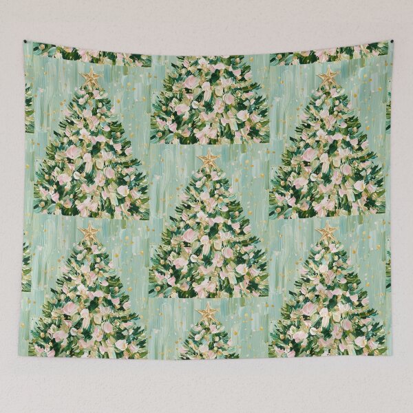Item preview, Hand painted Christmas Tree card designed and sold by MendaciousMina.