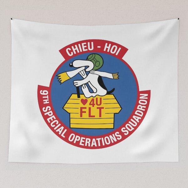 Item preview, USAF 9th Special Operations Squadron Chieu Hoi Flight 4U Patch    designed and sold by CharlieDesings.