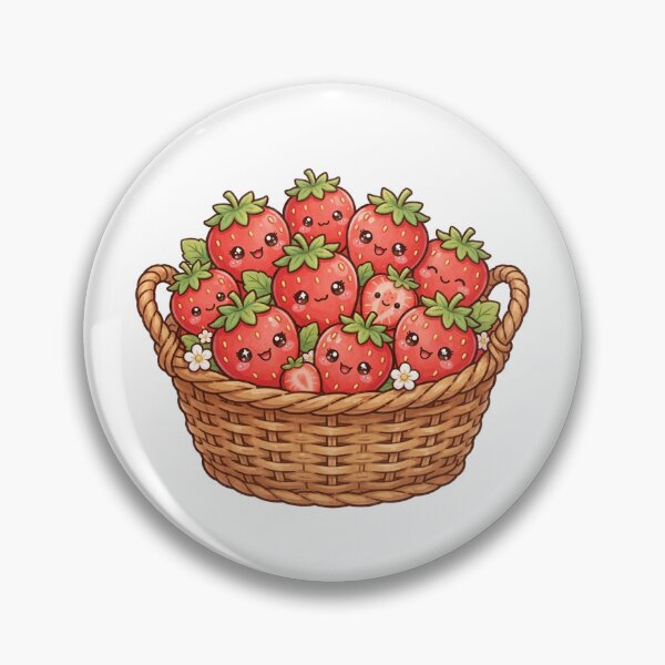 Item preview, Basket of cute strawberries designed and sold by priyankajustine.