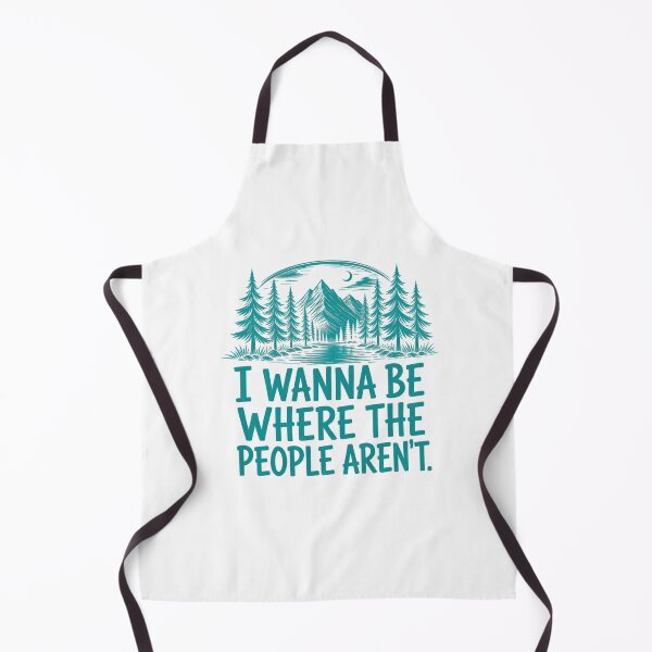 Item preview, I Wanna Be Where The People Arent Funny Introvert Nature Hiking Camping Retro Art designed and sold by JapanAnimeS3.