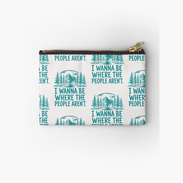 Item preview, I Wanna Be Where The People Arent Funny Introvert Nature Hiking Camping Retro Art designed and sold by JapanAnimeS3.