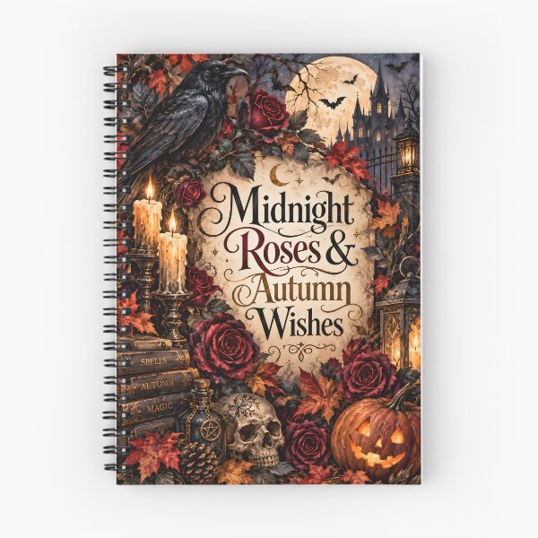 Item preview, Midnight Roses & Autumn Wishes – Gothic Halloween Raven Art designed and sold by blankTeeShirt.