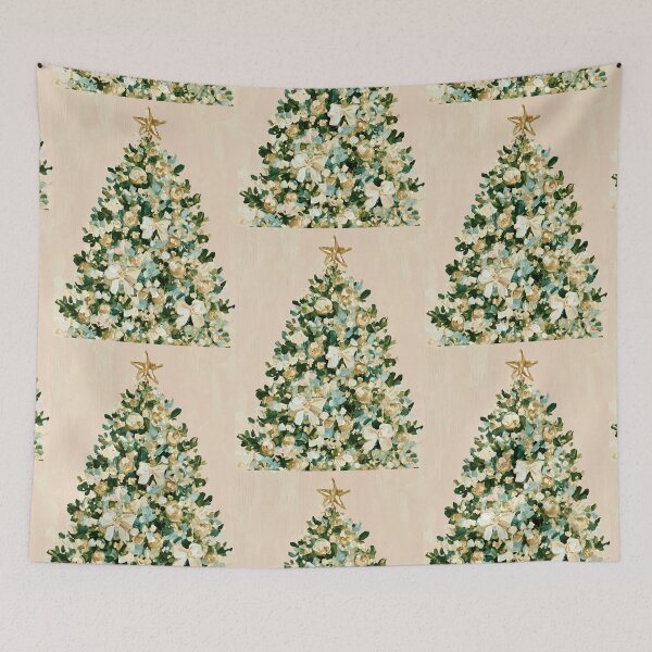 Item preview, Hand painted Christmas Tree card designed and sold by MendaciousMina.