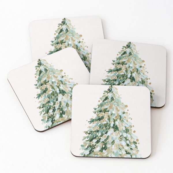 Item preview, Hand painted Christmas Tree card designed and sold by MendaciousMina.