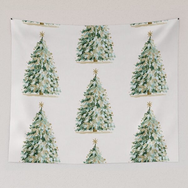 Item preview, Hand painted Christmas Tree card designed and sold by MendaciousMina.
