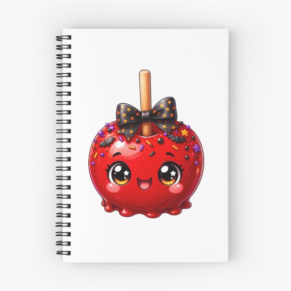 Item preview, Cute Kawaii Halloween Caramel Apple – Chibi Candy Apple Spooky Treat designed and sold by Pixanova.