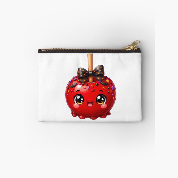 Item preview, Cute Kawaii Halloween Caramel Apple – Chibi Candy Apple Spooky Treat designed and sold by Pixanova.