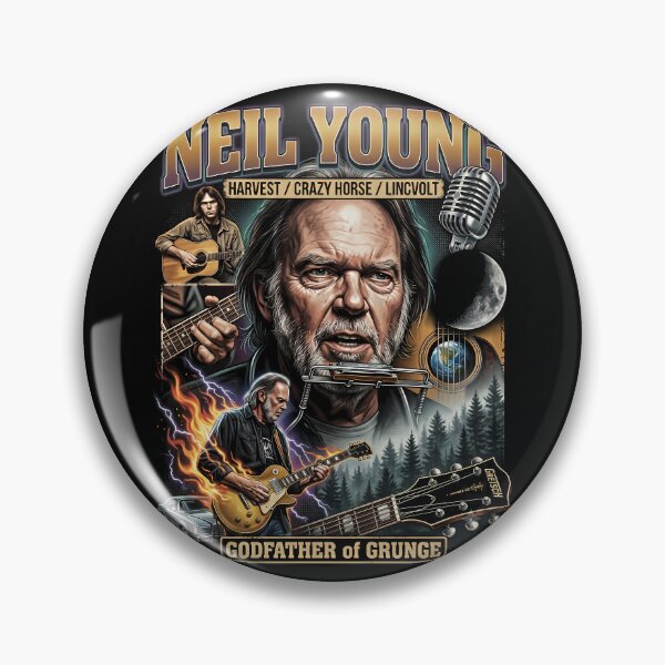 Item preview, classic 70s vintage neil young & crazy horse fanmade designed and sold by Luckydrew.