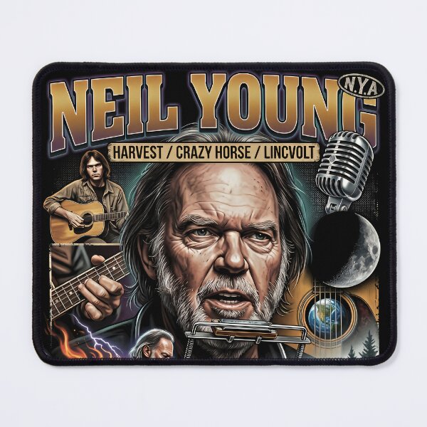 Item preview, classic 70s vintage neil young & crazy horse fanmade designed and sold by Luckydrew.