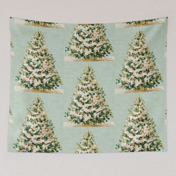 Item preview, Hand painted Christmas Tree card designed and sold by MendaciousMina.
