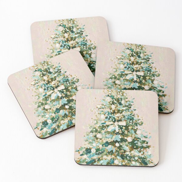 Item preview, Hand painted Christmas Tree card designed and sold by MendaciousMina.