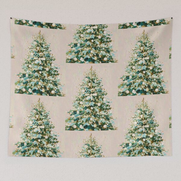 Item preview, Hand painted Christmas Tree card designed and sold by MendaciousMina.