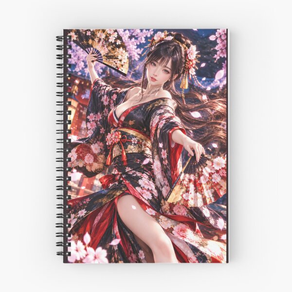 Item preview, Sakura Fan Dance – Japanese Kimono Elegance designed and sold by Kurekou Lab.